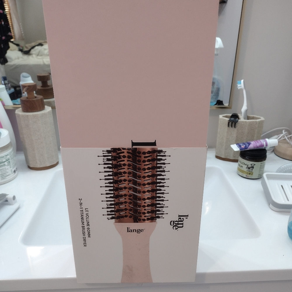 Lange Pink Thermal Styling Brush for Voluminous Hair
